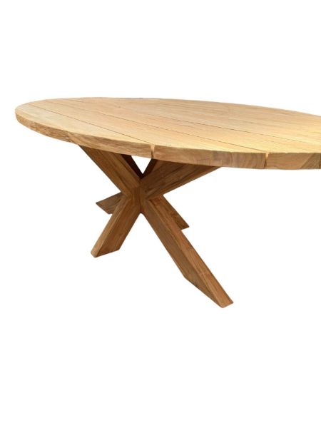 Picture of Garden Table Oval - Rustic - 240cm